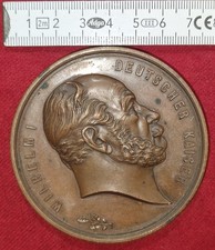Bronzemedaille/Erinnerungsmedaille Kaiser Wilhelm I 1888 groß und schwer - rar!