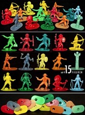 15 SELTENE HITSCHLER LUTSCHER KAUGUMMI INDIANER und COWBOY FIGUREN 70er Heinerle