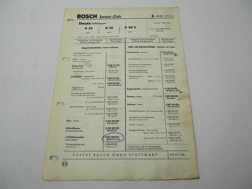 Original bosch service liste - bosch, service-liste