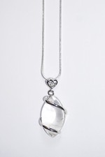 Silberkette mit Bergkristall