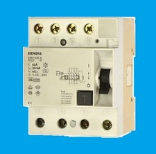 Siemens 5SM1346-6 Fi Schalter 63A - 30mA ~ RCCB ~ Fehlerstromschutzschalter
