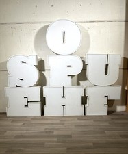 Vintage Leuchtbuchstabe Buchstabe Beleuchtet Lampe Leuchte alte Werbung Reklame