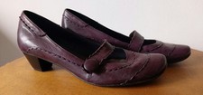 Pam Project Damen Leder Schuhe Pumps Aubergine Gr 38