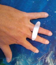 Zweifinger Ring, Breite 12 mm