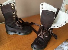 Dr Martens 1914 Triumph Brown Shearling Leather Boots UK 3 EU 36