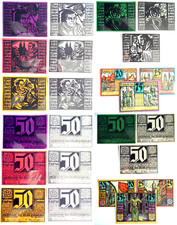 Notgeld Stadt Erfurt, 12 Stück