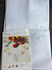 2x einfache Rico Stickdecken 80x80cm Kreuzstich u.a.