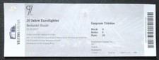 mint TICKET 21.5.2017 FC Schalke 04 20 Jahre Eurofighter Bedankt Huub ! # 529