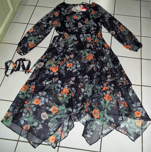 Neu blüten kleid l 38 - blüten,