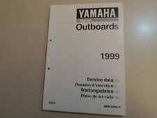 1999 DATEN Werkstatthandbuch Yamaha Außenborder 4 6 8 15 20 30 40 50 60 70 - 250