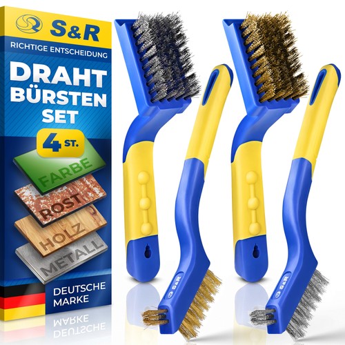 Drahtbürsten set 4 - set, 4-tlg