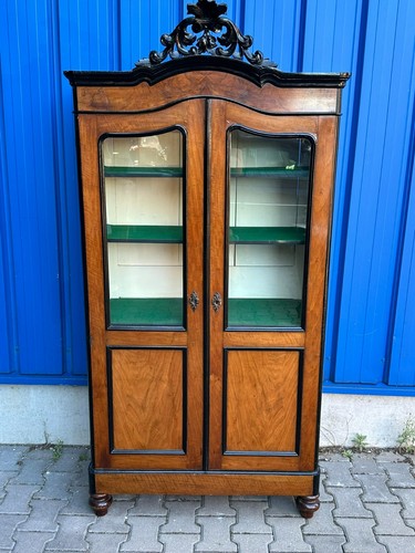 Vitrine schrank nussbaum - schrank,
