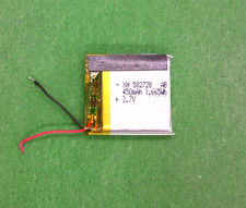 3,7 Volt 450 mAh 582728 LiPo Akku 28 x 27 x 6 mm mit Schutzplatine