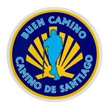 Aufkleber Jakobsmuschel-Pilger - Jakobsweg Pilgerweg Andenken Souvenir