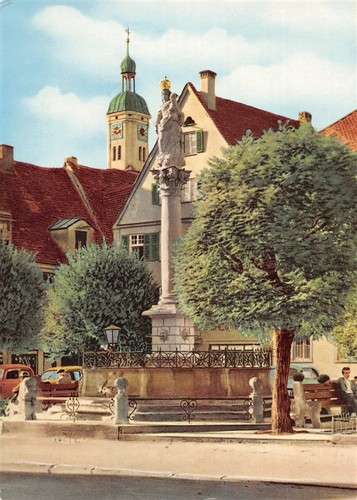 775655 mindelheim schwaben - ak,