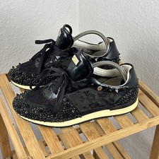Women's Philipp Plein Black Spike Sneakers Size 41EU 9UK 11US