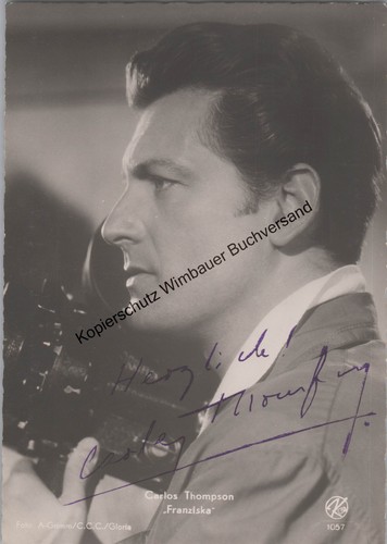 Original autogramm carlos - autogramm,