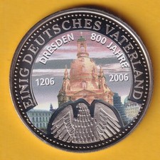 Farbmedaille "Einig deutsches