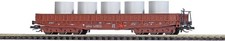 Busch 31179, Flachwagen Samm 4818 mit Betonringe DR, Ep.IV, Spur TT NEU OVP #SR3