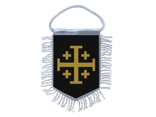 Mini fahne templer kreuzritter - mini-fahne,