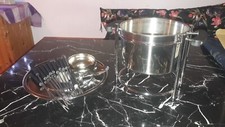 Edelstahl - Fondue Set aus 18/10 Edelstahl 
