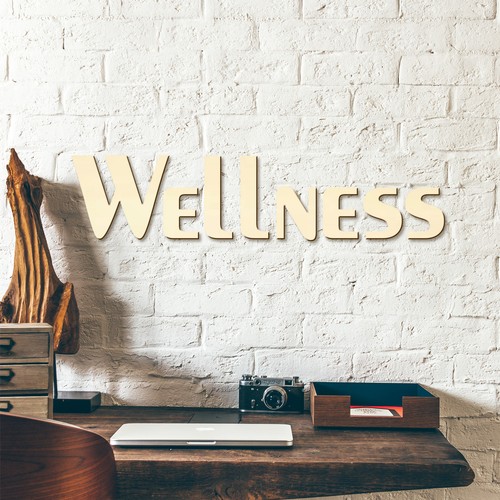 Holz holzbuchstaben wellness - holz,