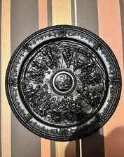 Napoleon III Gusseisen 1850er Jahren Antik Teller Platte Antik Einzigartig