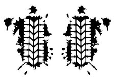 2x tire left/right car decal