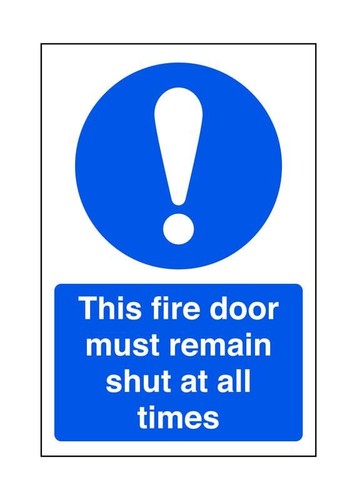 This fire door - , remain