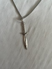Herr der Ringe Kette Stich (frodos Schwert) 925 Sterlingssilber