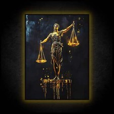 LED Leuchtbild - Justitia -