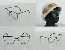 Marius Morel Brille Oversized Grün Schwarz Lesebrille Vintage 50er 60er Jahre