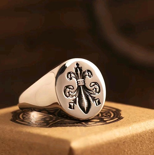 Fleur lis siegelring - fleur‑de‑lis,