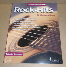 MANGEL Rock-Hits für klassische Gitarre 25 Songs im Fingerpicking Stil Noten Tab