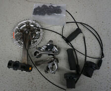 A021-873: Shimano Antrieb oldschool Kurbel Umwerfer Schaltwerk Grip Shift 