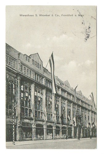 Frankfurt main warenhaus - ak,