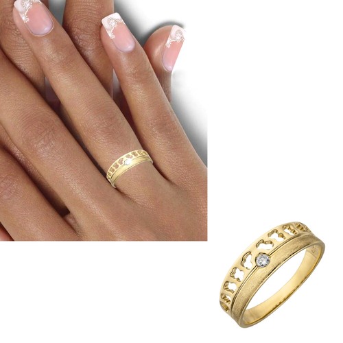 Diamantring 585 echt - , gold