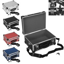 anndora® Aluminium-Rahmenkoffer Werkzeugkiste 32,5x25,5x17,5 cm Box Tragegurt