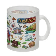 Düsseldorf Pop Art Comic Glas