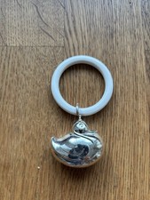 Beißring Babyrassel Ente