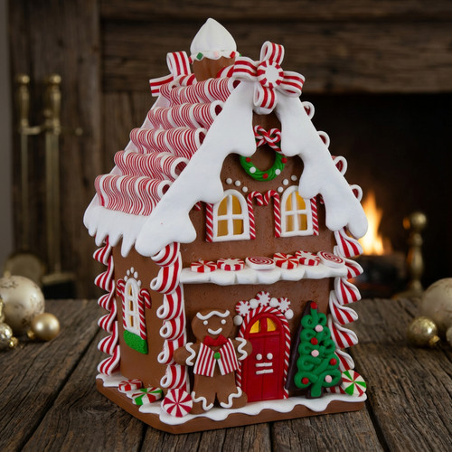 Led lebkuchenhaus 21cm - led,