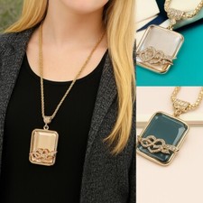 Lang Kette Anhänger Kristal