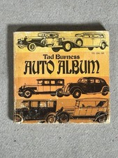 VINTAGE 1969 TAD BURNESS AUTO ALBUM, BILDER, FAKTEN, TRIVIA, 1899-1963 AUTOS