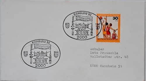 Brief mit sonderstempel - brief,