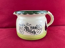 Zeller Keramik - Hahn und Henne - großer Milchkrug ca. 1 Liter "Frische Milch"