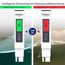Wassertester 3in1 TDS PH– Wasserqualität-Tester für Trinkwasser, Aquarien DHL