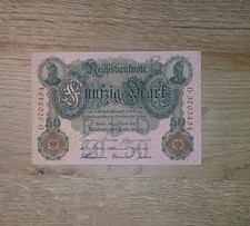 Reichsbanknote  Fünfzig Mark