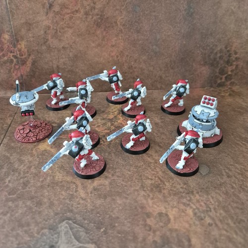 Pro painted wh40k tau - 10x, fire