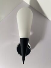 Hustadt Leuchten Wandlampe 8988/01 Schwarz Weiss Glas Fackel