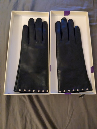 Schwarze lederhandschuhe von - schwarze,
